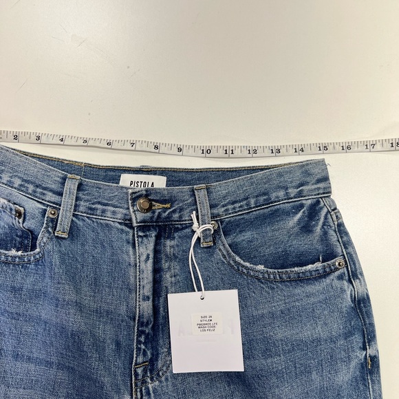 Pistola Presley High Rise Relaxed Roller Jean In Los Feliz New With Tag Size 28” - Picture 9 of 14